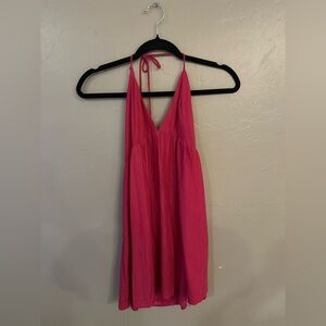 Superdown Fuchsia Halter Dress